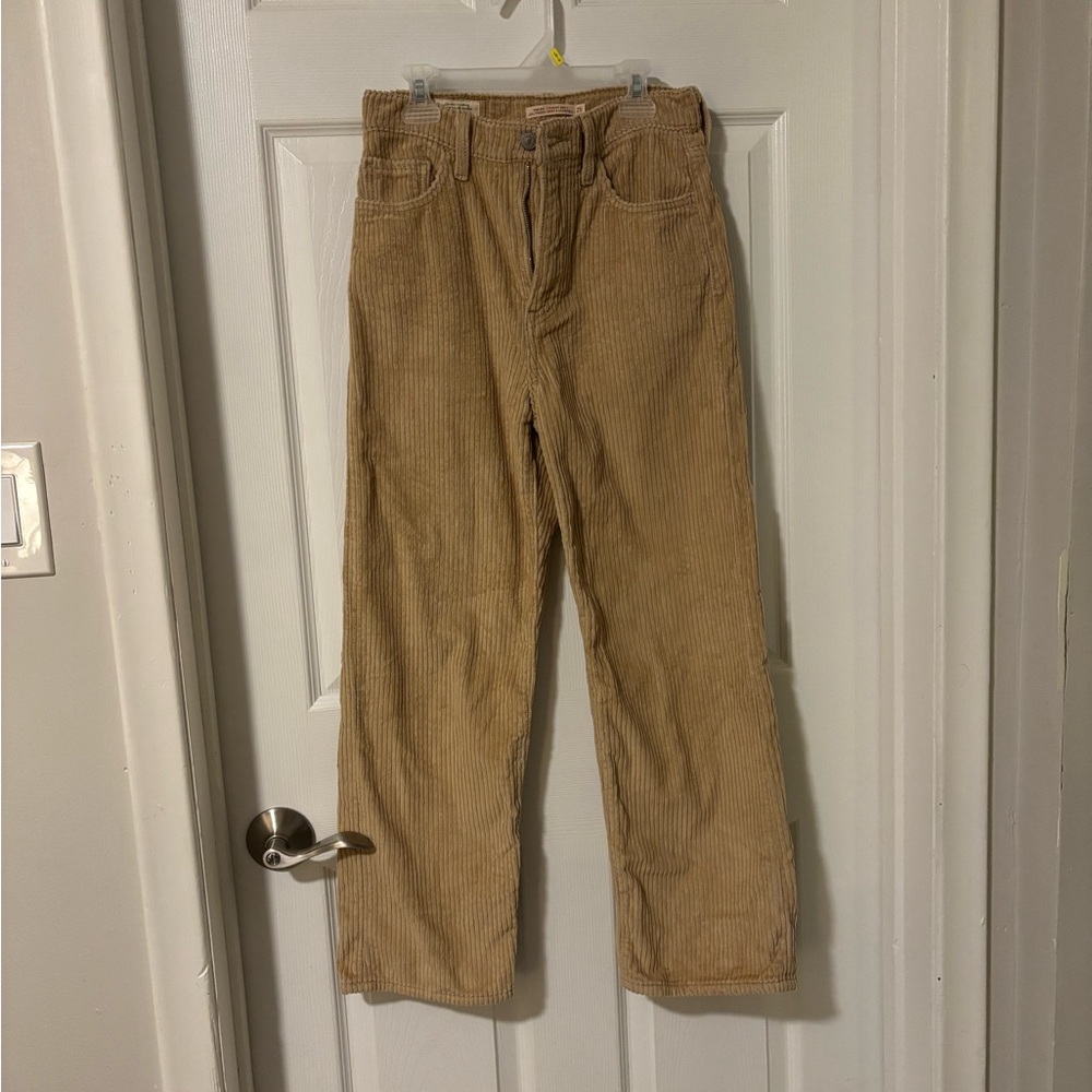Levi’s Premium Ribcage Straight Ankle Corduroy Pants Size 25